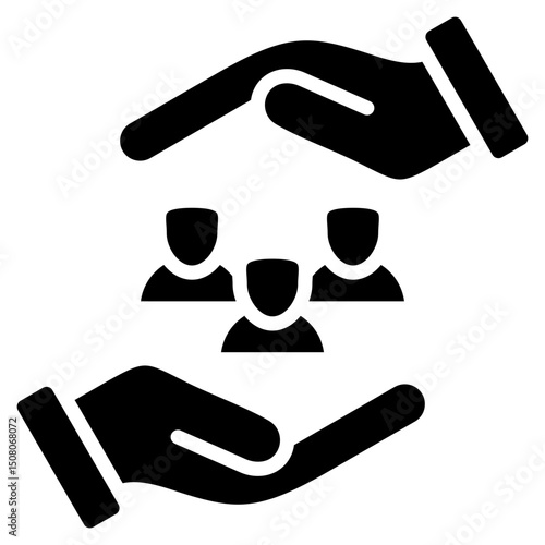 Social glyph icon