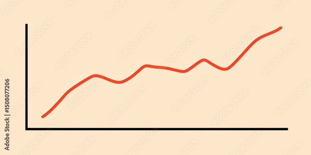 a minimalist line graph dipping into a claw mark shape on neutral background a minimalist line graph dipping into a claw mark shape on neutral background