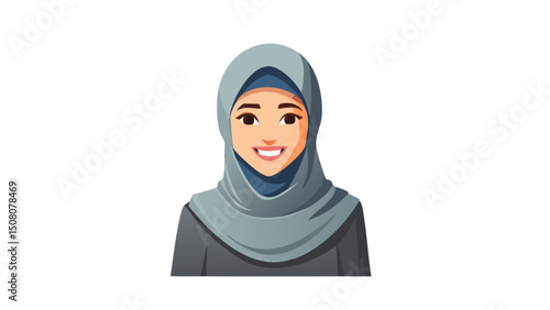 Joyful Muslim Woman Avatar
