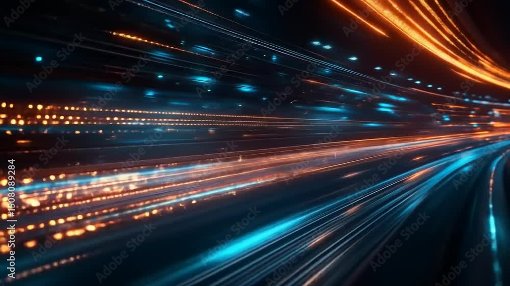 Speed with Light Trails, and Abstract Tunnel. Speed with Light Trails, and Abstract Tunnel.