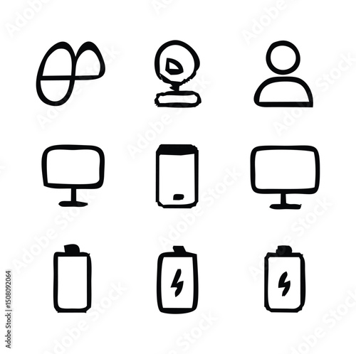 A clean and modern media icon representing video, audio, play button, camera, and multimedia content. Perfect for use in mobile apps, websites, social media platforms, video players, and digital enter