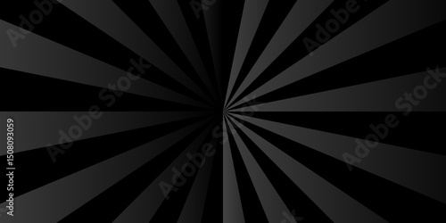Vector sunburst pattern black and gray design. Vintage sunrays illustration swirl grunge backdrop line. sun beam vector banner design and comic burst gradient concept pattern.	
