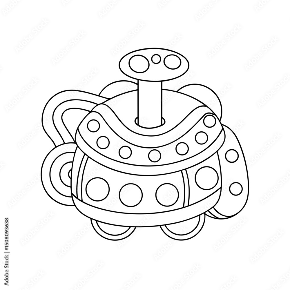 Obraz premium Coloring page. Vector illustration.