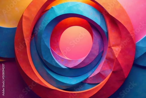 Interlocking circles creating a visual rhythm, curve, circles, wallpaper