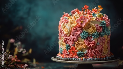 Decorative cake design for national celebration on August 14