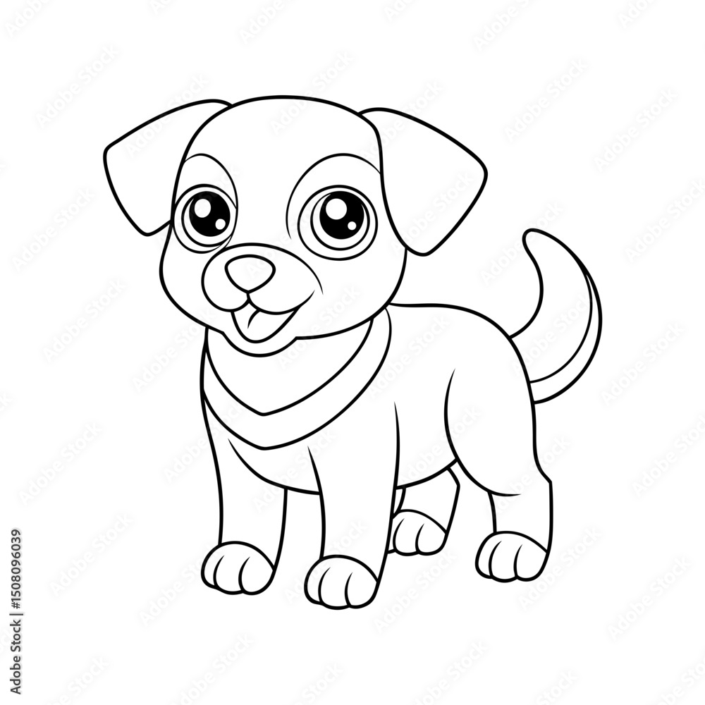 Fototapeta premium Coloring page. Vector illustration.