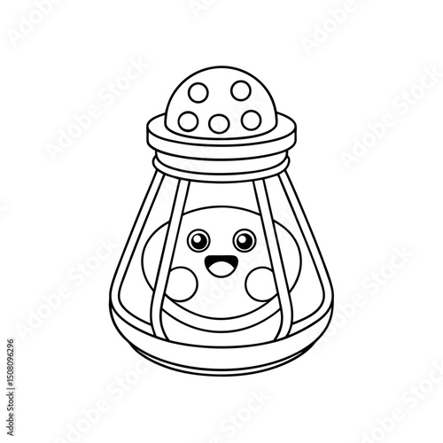 Coloring page. Vector illustration.
