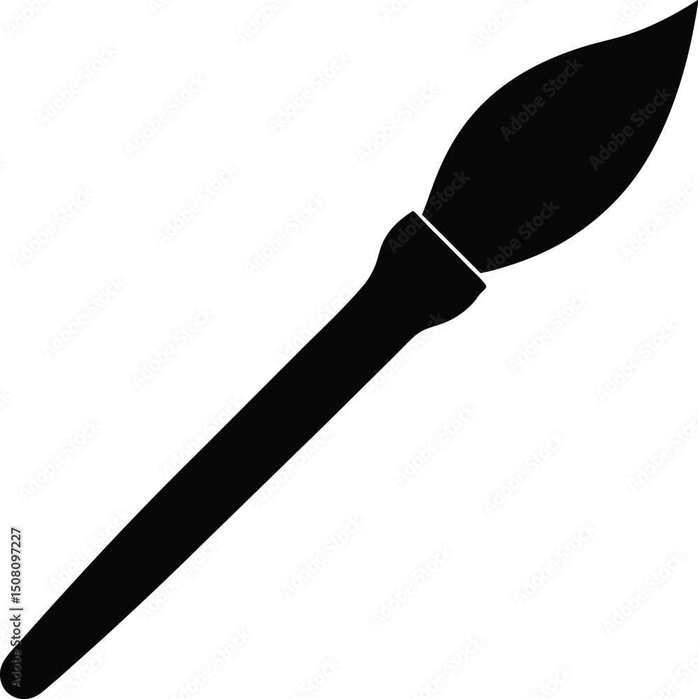 vector illustration of a paintbrush