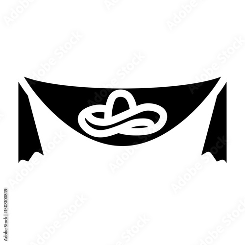 Cinco de Mayo Banner Vector Glyph Icon Design