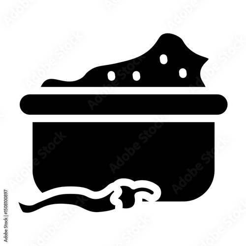 Mexican Street Food Vector Glyph Icon Design