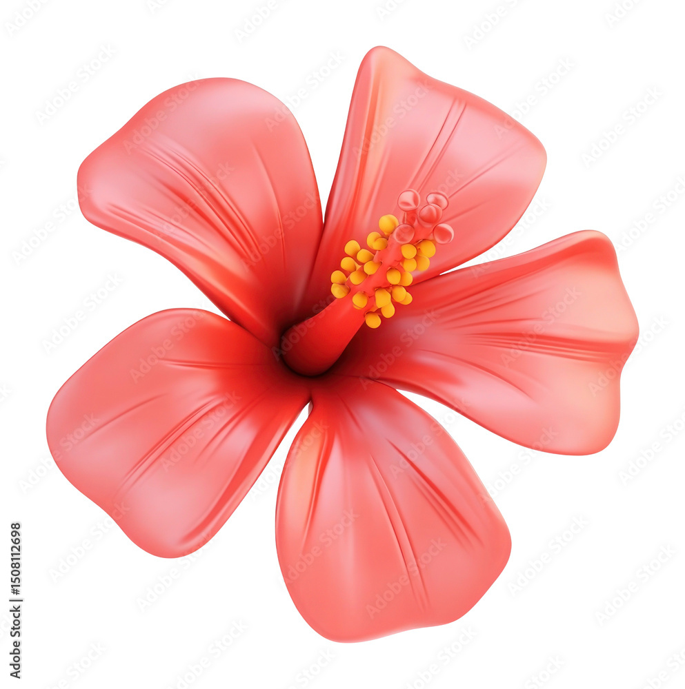 Fototapeta premium PNG Hibiscus illustration flower petals.