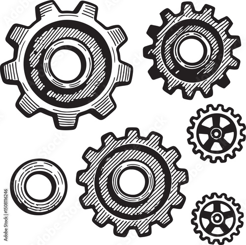 set of gears