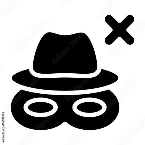 AntiFraud Vector Glyph Icon Design