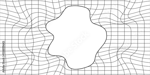 The net pattern is damaged and has holes. Usually occurs on racket nets