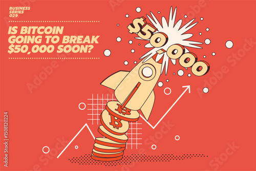 Flat Illustration of a cyptocurrency or Digital Asset eco system.