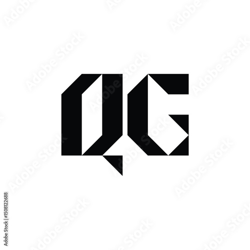 Free Download QG monogram logo design letter text name symbol monochrome logotype alphabet character simple logo - GFXLoad