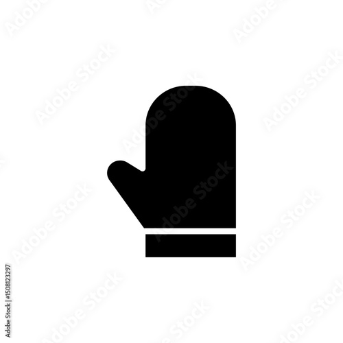 Oven Glove Vector Glyph Icon Design