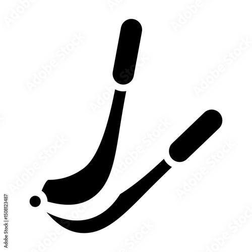 Garlic Crusher Vector Glyph Icon Design