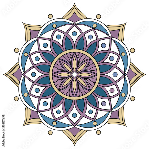 Lineal mandala background