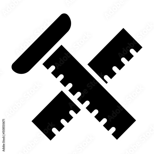 Surveyor Equipment Vector Glyph Icon Design