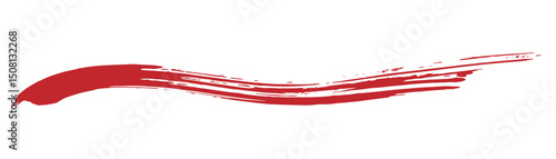 筆で描いたゆるやかな和風のライン