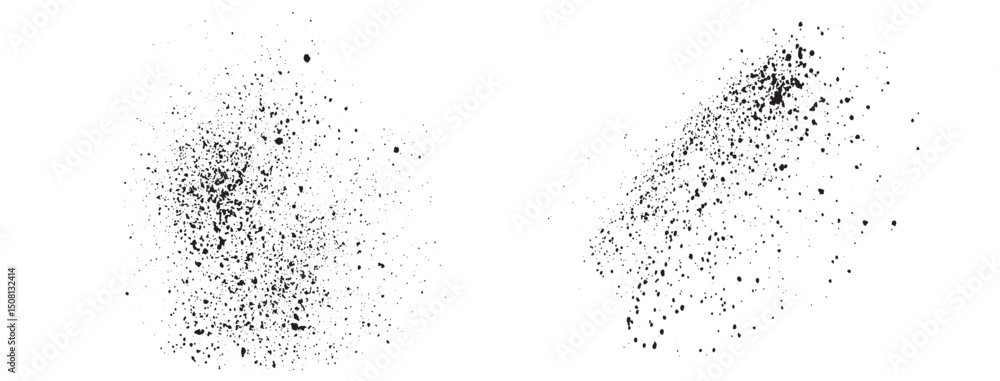 Obraz premium Paint ink black vector crime illustration blood background