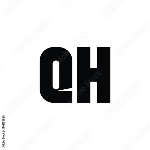 QH monogram logo design letter text name symbol monochrome logotype alphabet character simple logo Free Download QH monogram logo design letter text name symbol monochrome logotype alphabet character simple logo - GFXLoad