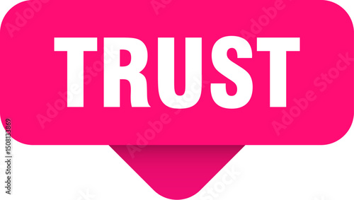 trust sticker. trust sign on transparent background