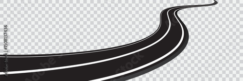 asphalt road, curve highway, vector illustrations. eps 10