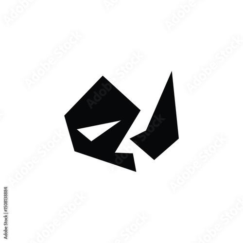 QJ monogram logo design letter text name symbol monochrome logotype alphabet character simple logo