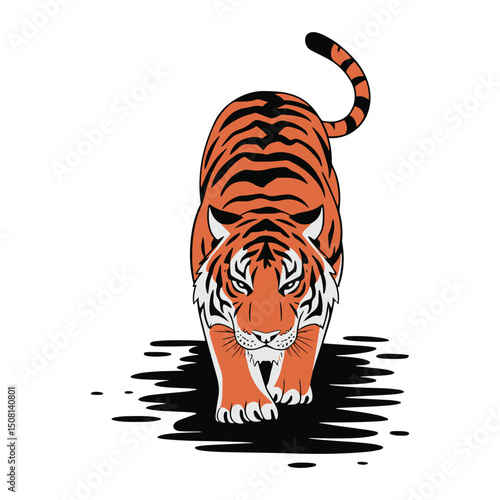 Tiger vector art illustration design