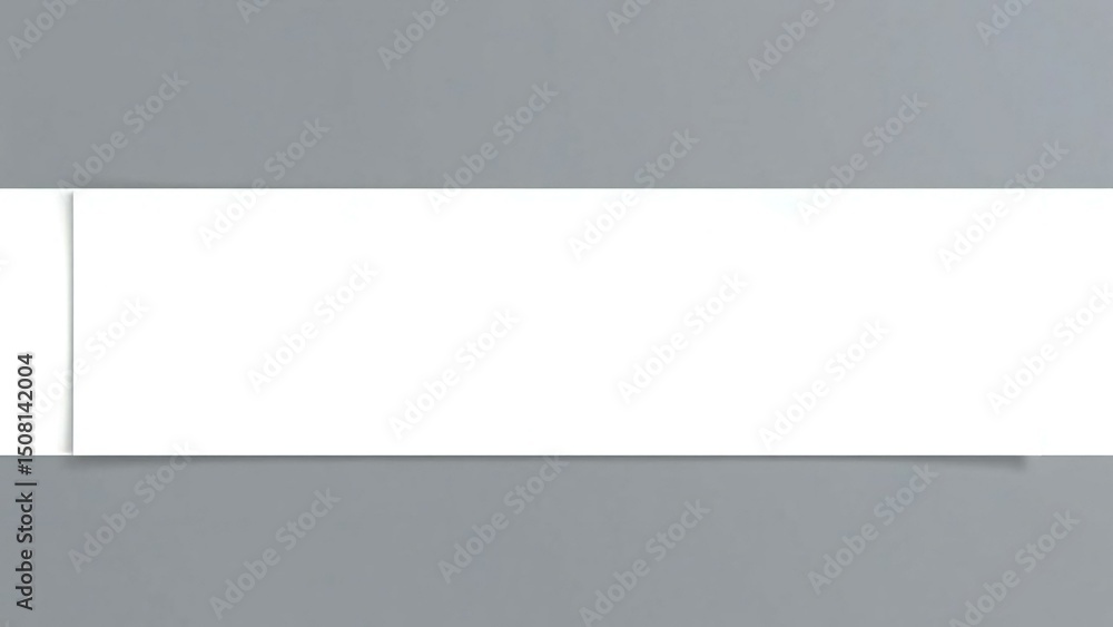 Blank white rectangle on gray background Blank white rectangle on gray background