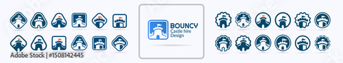 Bouncy Castle Hire icon design bundle