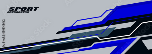 Abstract Car decal design vector. Graphic abstract stripe racing background kit designs for wrap vehicle, race car, rally, adventure and livery