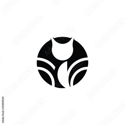 cat silhouette.  cat logo icon vector illustration.cat illustration.
