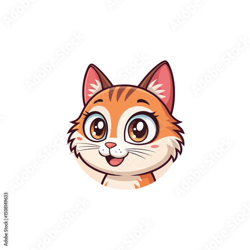 cat silhouette happy pets logo with some color variations, simple monochromatic animal logo for rescue, adoption, pet care or veterinary design