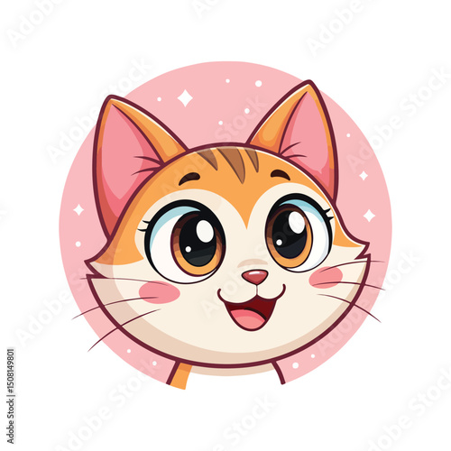 cat silhouette happy pets logo with some color variations, simple monochromatic animal logo for rescue, adoption, pet care or veterinary design