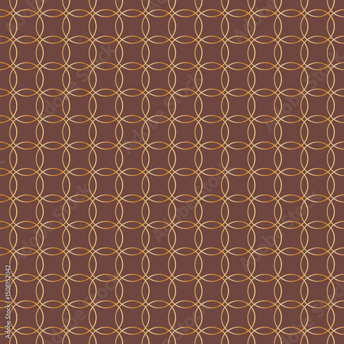 Elegant geometric pattern in warm shades, harmony of form and rhythm