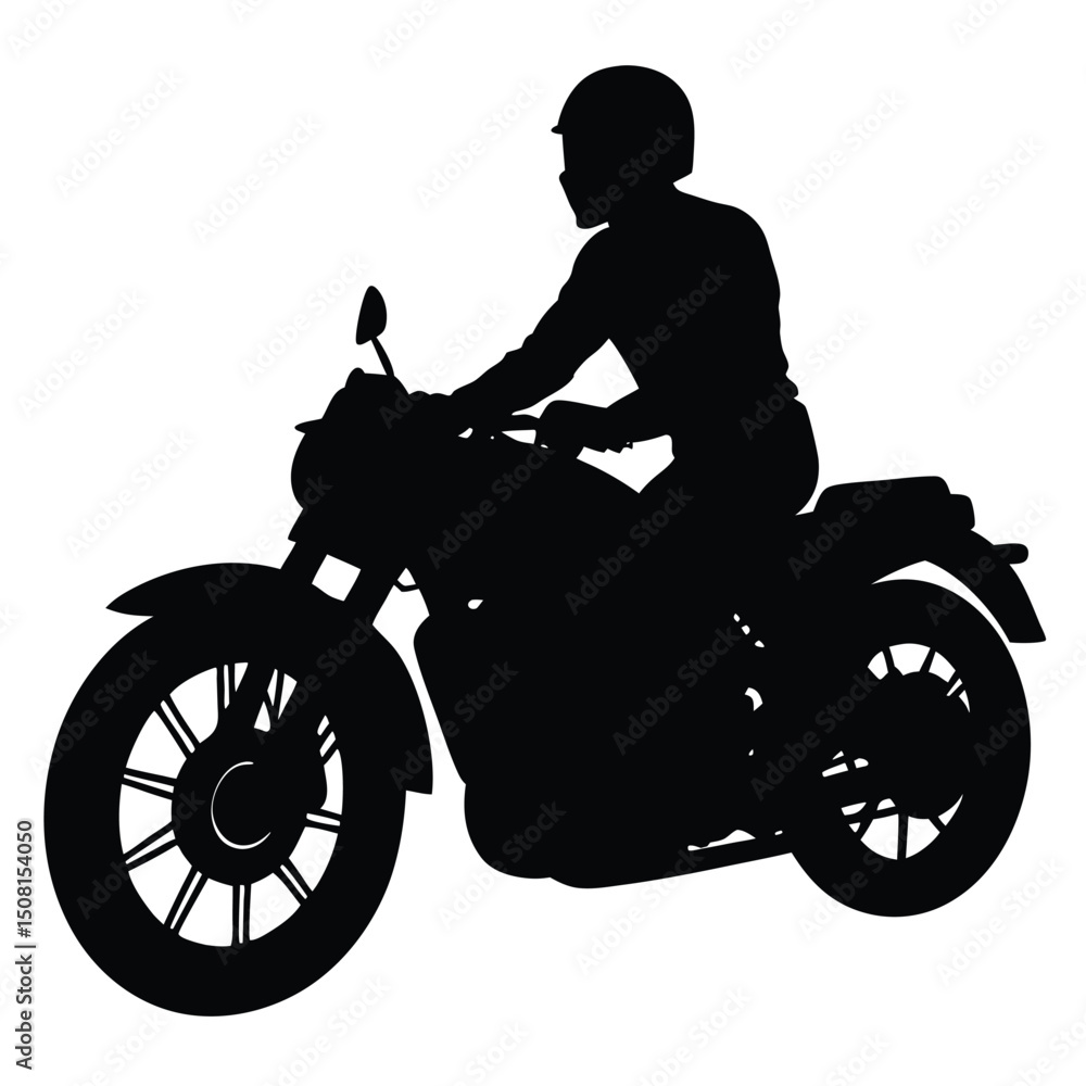 Fototapeta premium silhouette of a motorcycle