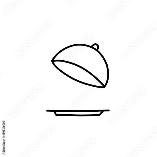 cloche line icon