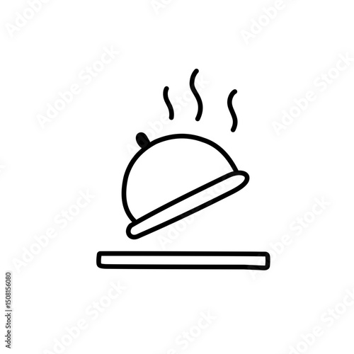 cloche line icon