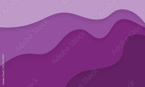 Purple Abstract Waves: A visually captivating abstract image featuring layers of undulating purple waves, creating a sense of depth and movement.