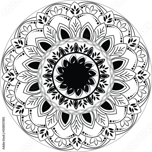 Intricate Lineal Mandala Backgrounds – Hand-Drawn Style