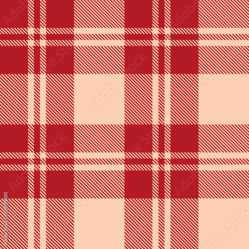 Red Plaid Seamless pattern background for textile design .Perfect for textile or print design. vector illustration.