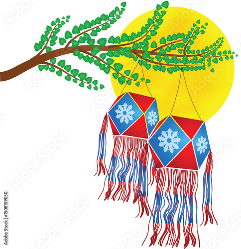 Buddhist Vesak Poson Lantern Koodu