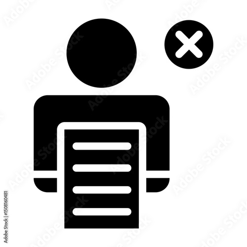 Layoff Vector Glyph Icon Design