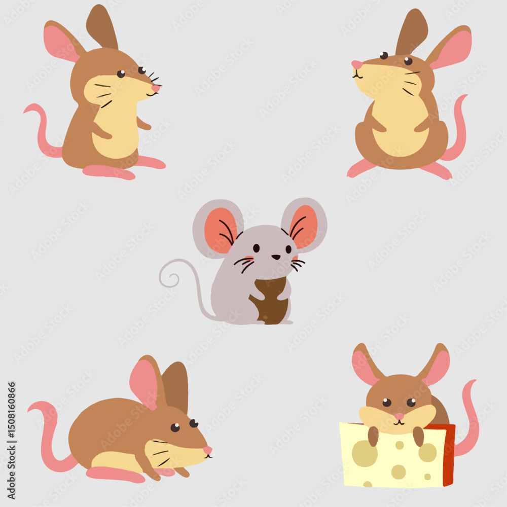 There are five rat There are five rat