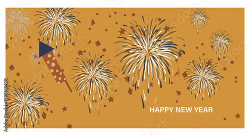 Happy New Year Vector Banner Set - Festive Celebration Illustrations-01