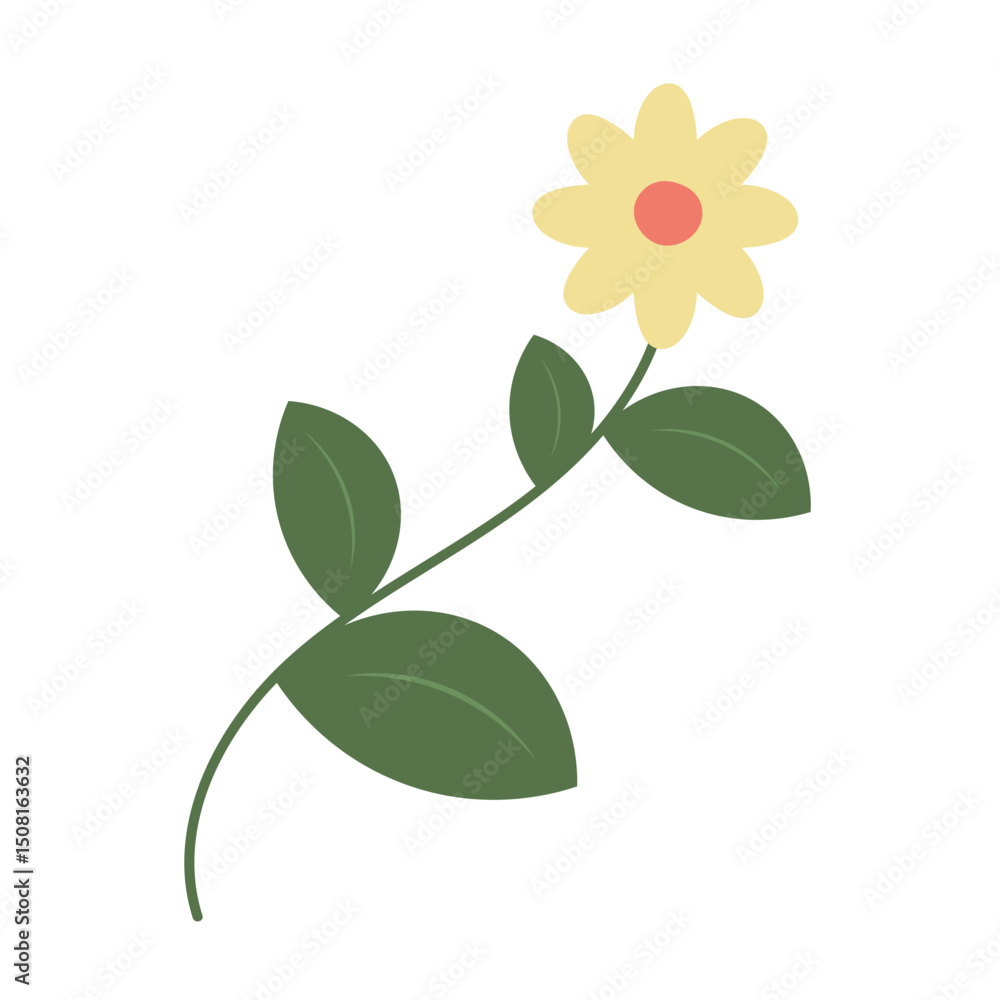 Obraz premium Hand Drawn Flower Element
