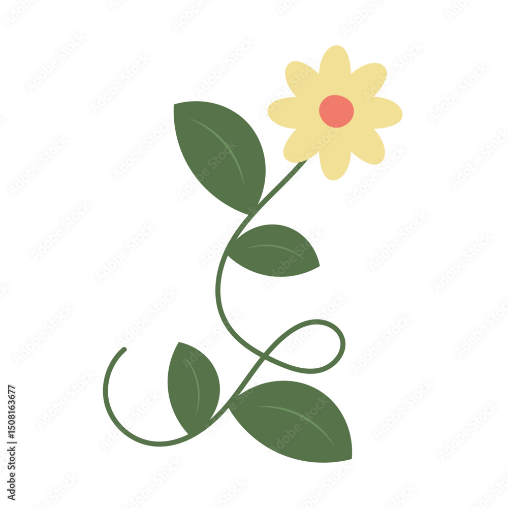 Obraz premium Hand Drawn Flower Element